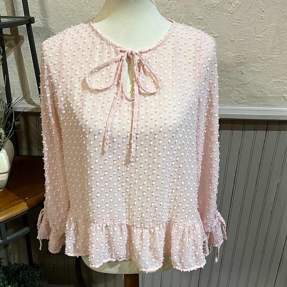 Lily White Pink Blouse